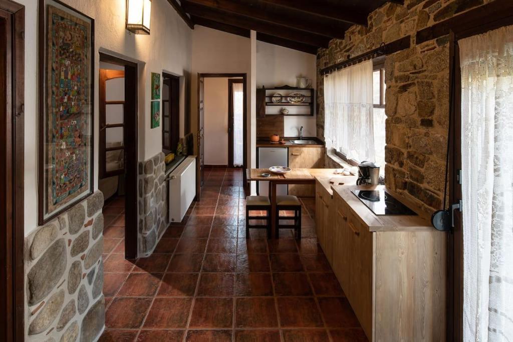 Traditionelles Appartement Athos Shadow Am Meer Paralia Sikias Eksteriør bilde