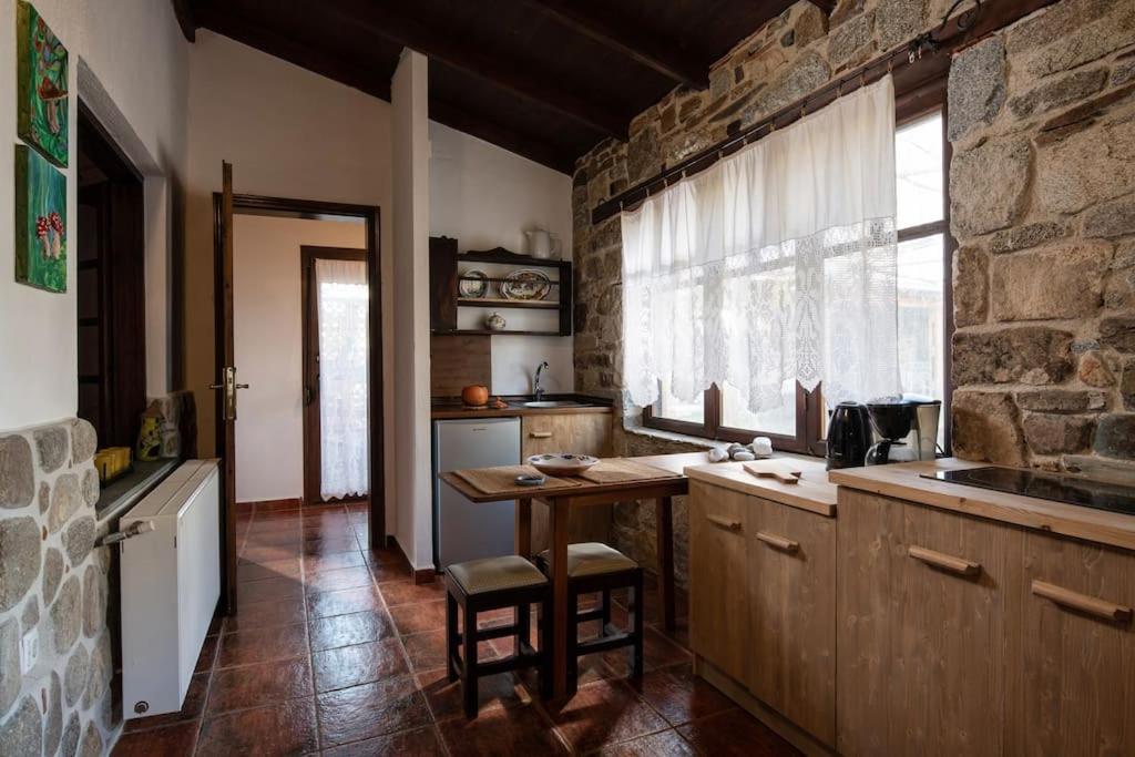 Traditionelles Appartement Athos Shadow Am Meer Paralia Sikias Eksteriør bilde