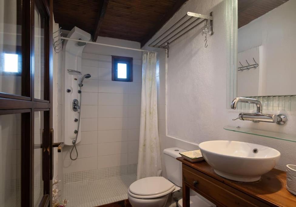 Traditionelles Appartement Athos Shadow Am Meer Paralia Sikias Eksteriør bilde