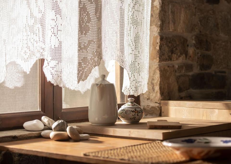 Traditionelles Appartement Athos Shadow Am Meer Paralia Sikias Eksteriør bilde